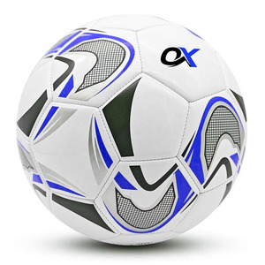 Ballon de football personnalisé Oxva Industries avec chambre à air en butyl, léger, écologique, haute rétention d'air - Vente en gros directe usine - Product Image 2
