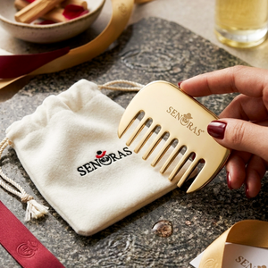 Outil de coiffure professionnel Senoras Kansa Comb |   Masseur pour le cuir chevelu raffermissant la peau |   Manuel, non électrique, portatif |   Logo personnalisé - Product Image 1