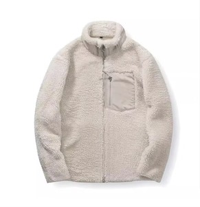 Men <b>Sherpa</b> <b>Fleece</b> Jacket Stand Collar Full Zip Regular Fit Winter Outerwear Custom Logo - Product Image 4