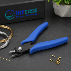 Pince coupante de précision professionnelle à manche bleu pour la fabrication de bijoux et la coupe de fil – Outil à main - Product Image 4