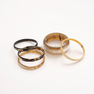 กำไลข้อมือแฟชั่นทำจากเขาควาย ขายส่ง เครื่องประดับเขาควายขัดเงาด้วยมือ - Product Image 3