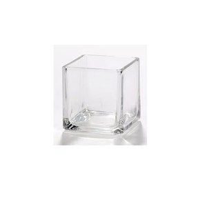 <b>Clear</b> Square Glass Votive Holder for Tea Lights, Candles, and <b>Table</b> Centerpieces - Product Image 4