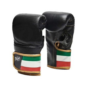 Gants de frappe pour hommes, femmes et enfants, en cuir, pour entraînement de Muay Thai, MMA, Kickboxing et Boxe - Product Image 1