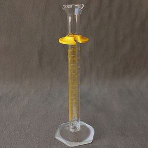 Cilindro de Medición de Vidrio Borosilicato Científico MAE de Origen India, 10 ml, Escala Única, Base Hexagonal Pesada, Herramienta para Laboratorio y Uso Doméstico, Venta al por Mayor - Product Image 1
