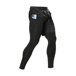 Pantalones de Compresión para Hombre, Protección UV, Leggings Deportivos para Gimnasio y Yoga, Paquete de 1 o 2, para Entrenamiento Atlético - Product Image 6