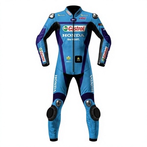 ชุดมอเตอร์ไซค์ Luca Marini MotoCP รุ่น Zonda 1 ชิ้น ทำจากหนังวัว/หนังจิงโจ้ สำหรับแข่งรถ/ขี่มอเตอร์ไซค์/จั๊มสูทขี่มอเตอร์ไซค์/ชุดหนัง CE - Product Image 1
