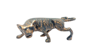 Sculpture de tigre vintage, artisanat moderne en aluminium, décoration intérieure écologique, statue de table de luxe, cadeau, objet d'art pour la maison