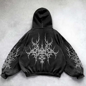 Sudadera con Capucha Bordada para Hombre con Logotipo en la Manga, Sudadera Personalizada de Estilo Urbano, Fabricante Mayorista - Product Image 2