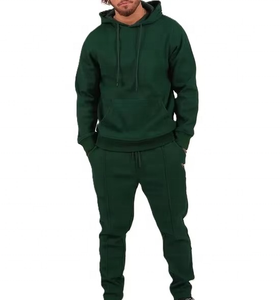 Sudadera con capucha y bolsillo de canguro para hombre, chándal regular de algodón y poliéster para hombre, conjuntos de dos piezas con logotipo personalizado, superventas - Product Image 1