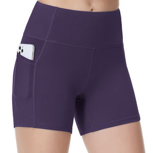 Pantalones cortos de yoga con spandex flexible para mujer - Product Image 5