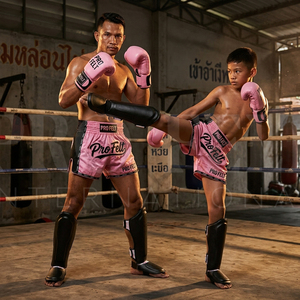 Protège-tibias en cuir PU durable et mousse EVA pour Muay Thai, protection de pied pour Kick Boxing, entraînement MMA, arts martiaux - Product Image 2