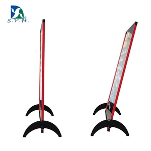 Pizarra de Doble Cara con Marco de Aluminio, Soporte Plegable y Portátil, Diseño Moderno con Ángulo Ajustable para Publicidad Exterior - Product Image 3