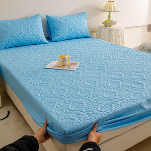 Protector de Colchón Acolchado, Transpirable, Lavable a Máquina, para Todas las Estaciones, para Adultos, Uso Hospitalario, Estilo Minimalista - Product Image 6