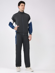 Conjunto Deportivo para Hombre, Diseño con Bloques de Color, Transpirable, de Poliéster, Informal, para Correr, Corte Regular, con Bolsillos Laterales - Product Image 3