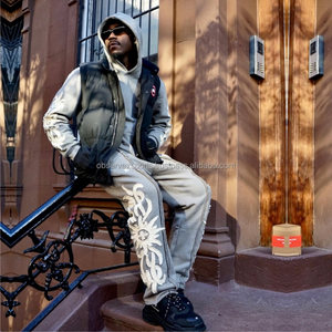 Sudadera con Capucha de Invierno de Alta Calidad con Estampado Personalizado, Lavado Ácido Vintage, Corte Regular, Pantalones Deportivos Acampanados, Unisex - Product Image 5