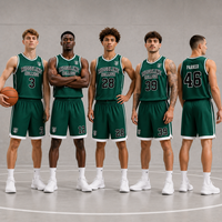 Ensemble de maillots de basketball pour jeunes de club scolaire 2728, débardeur à séchage rapide, design personnalisé gratuit, prix de gros en vrac