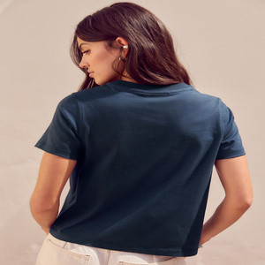 T-shirts décontractés brodés pour femmes, qualité supérieure, coupe classique, haut en coton à manches courtes pour femmes, vêtements tendance pour tous les jours, vêtements pour femmes - Product Image 2