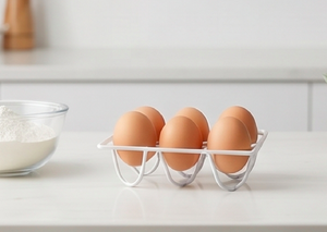 Minimalist Wire <b>Storage</b> Rack Rectangular Single Tier Lightweight <b>Kitchen</b> Dish Bowl Holder Standing Type - Product Image 4