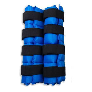 Botas de hielo para caballos de 6 bolsillos, envoltura refrescante para terapia de lesiones en las patas, compresa fría de neopreno transpirable para equitación en invierno - Product Image 2