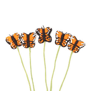 Wool Felt Butterfly <b>Fairy</b> <b>Wand</b> Kids Child Pretend Play Montessori Toy Newborn Photo Prop Handmade Wholesale Bulk - Product Image 2