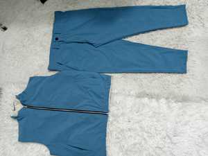 Ensemble de survêtement réversible à fermeture éclair pour homme, 2 pièces, veste et pantalon de jogging, tricoté, thermique, tenue décontractée, automne - Product Image 4