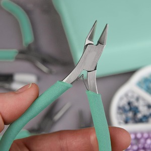 8PCS Fashion Color Jewelry <b>Pliers</b> <b>Set</b> – Slimline Color-Coordinated Jewelry Making Tools with Aqua Storage Clutch - Product Image 3