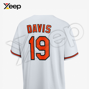 เสื้อเบสบอลผู้ชาย XEEP Customize รุ่น XC-BBU-21 ผ้าโพลีเอสเตอร์ พิมพ์ลายด้วยความร้อน แขนสั้น ระบายอากาศได้ดี ทรงสปอร์ต - Product Image 4