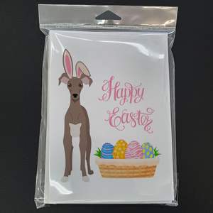 Whimsical Italian Greyhound <b>Easter</b> Greeting <b>Cards</b> <b>Pack</b> 8 Blank Note <b>Cards</b> Envelopes A7 Size 5x7 for Personal Use Holiday Cheer - Product Image 3