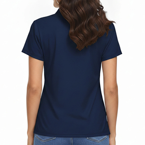 เสื้อโปโลผู้หญิงผ้าฝ้าย 100% สไตล์ลำลอง สีพื้น ระบายอากาศดี แฟชั่นทันสมัย ทรงคลาสสิก เหมาะสำหรับเล่นกอล์ฟ รุ่นใหม่ล่าสุด - Product Image 5