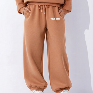 Pantalones Deportivos Personalizados para Mujer, de Algodón y Felpa, con Logotipo OEM Bordado e Impreso, para Entrenamiento Deportivo, Casual y Urbano - Product Image 5
