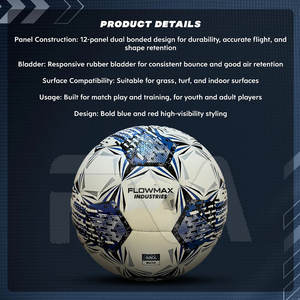 จำหน่ายลูกฟุตบอลไฮบริดแบบพิมพ์ลายตามสั่งจากโรงงานโดยตรง อุปกรณ์กีฬา ลูกฟุตบอลไฮบริด - Product Image 3