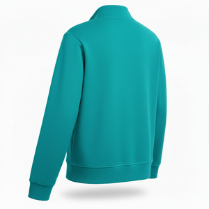 เสื้อฮู้ดผู้ชายแบบซิปครึ่งตัว รุ่นใหม่ปี 2026 ผลิตตามแบบ OEM ปักลาย ตกแต่งด้วยผ้าฟลีซ คอทรงโอ ป้องกันลม ระบายอากาศได้ดี เหมาะสำหรับฤดูหนาว - Product Image 3