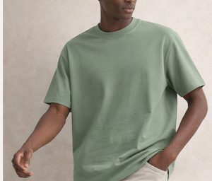 T-shirts courts en coton tricoté 220 GSM 100 % coton, imprimés sérigraphiés sur le devant, séchage rapide, luxe, respirants, col rond, coupe classique, vente en gros - Product Image 2