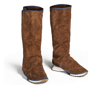 Guêtres de soudage en cuir de vachette fendu, résistantes à la chaleur et à l'abrasion, protections de sécurité pour les pieds - Product Image 1