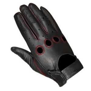 Gants de moto en cuir véritable pour hommes et femmes, gants de protection respirants pour motards, vêtements de course pour motards - Product Image 1