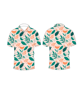 เสื้อโปโลพิมพ์ลายดอกไม้สำหรับบุรุษลำลองฤดูร้อนแขนสั้นแฟชั่นเสื้อยืด - Product Image 3