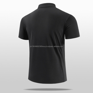 T-shirt Polo Homme Tendance 180 Grammes Séchage Rapide Demi-Zip Motif Uni Élégant Décontracté Style Course Livraison DDP - Product Image 4