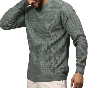 Pulls pour hommes légers, sur mesure, couleur unie, haute qualité, prix bas, modèles basiques. - Product Image 2