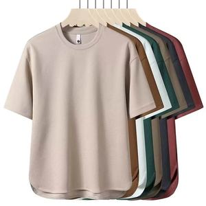 Camiseta de Hombre Lisa de Algodón 100% de Alta Calidad al por Mayor, Personalizada con el Logotipo de su Marca, Camiseta Informal para Hombre, Talla Grande - Product Image 1