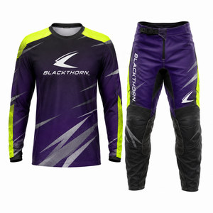 Conjunto de Jersey y Pantalones de Motocross para Hombre, Manga Larga, Impresión por Sublimación, Secado Rápido, Equipación de Carreras de Motociclismo - Product Image 1