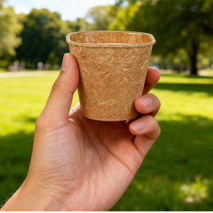 Natural Rice Bran <b>Cups</b> 120ml Compostable Disposable <b>Cups</b> for Coffee Tea Juice and <b>Cold</b> Drink Packaging - Product Image 4