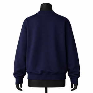 Sudadera Vintage de Algodón Suave de Alta Calidad con Cuello Redondo Bordado para Mujer, Sudadera Unisex de Color Personalizado con Manga Larga para Otoño - Product Image 2