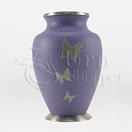 Gold <b>Butterfly</b> Design Cremation Urn for Adult Human Ashes Beautiful Large Brass Classic Urn With Lid Decorative Urn For Adult - Product Image 5