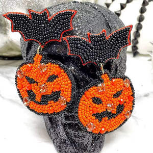 Pendientes de Bordado Artesanal para Mujer, Diseño Floral Ecológico, Joyería Tejida a Mano para Fiestas - Product Image 2