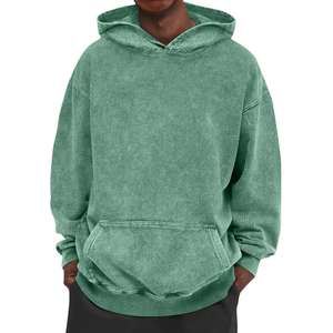 Sudadera con Capucha Personalizada, Estilo Vintage, Desgastada, con Efecto de Pintura Salpicada, Decolorada por el Sol, para Hombre, de Forro Polar, para Invierno, Estilo Urbano - Product Image 5