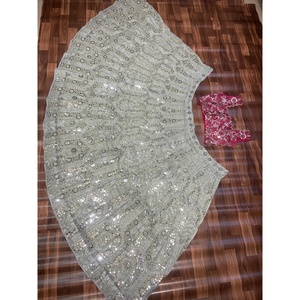 Diseñador Vestidos de Noche Hermoso Bordado Trabajo Lehenga Choli - Product Image 3