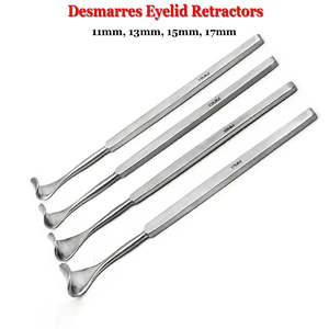 Retractor de párpados Desmarres de alta calidad, 16 cm, juego de 4, instrumento oftálmico de acero inoxidable de grado médico - Product Image 5