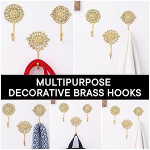 Porte-manteau, chapeau, sac, serviette minimaliste en métal à double crochet, forte capacité de charge, pour maisons modernes - Product Image 3