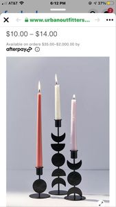 Modern Matte <b>Black</b> Taper Candle Holder Metal Nordic Dinner Table <b>Candlestick</b> Stand Minimalist Wedding Centerpiece - Product Image 5