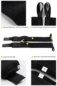 Sangle de poignet en coton premium, support réglable pour la musculation, la gym et l'entraînement, bande de compression respirante - Product Image 5